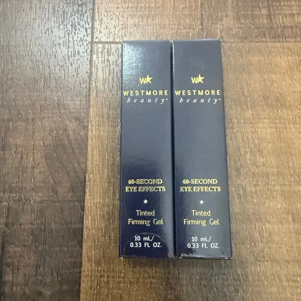 NEW Westmore Beauty 60-Second Eye Effects Tinted Firming Gel 2-Pack Light Medium
